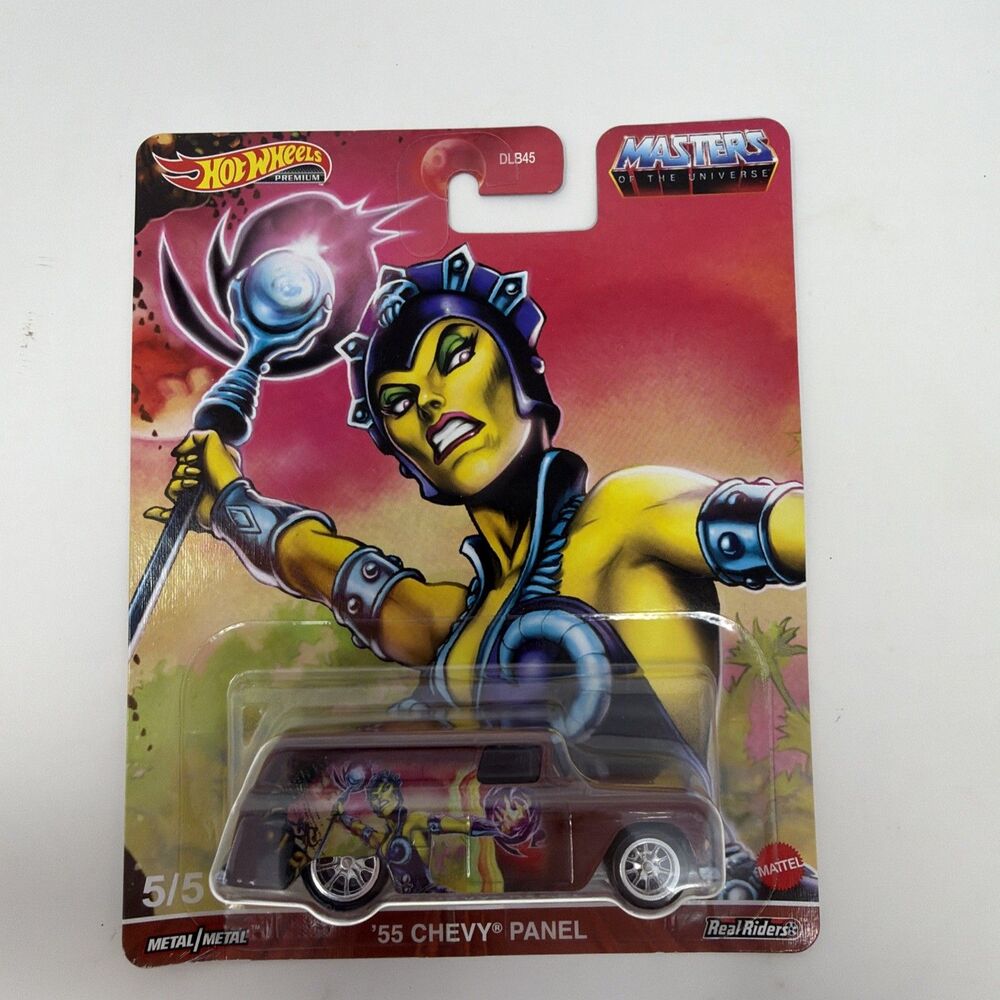2020 Hot Wheels Masters of the Universe SEALED #5 '55 Chevy Panel Evil-Lyn